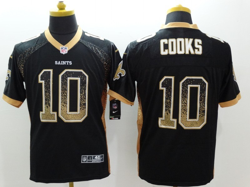 Men's New Orleans Saints Brandin Cooks #10 Black Jersey